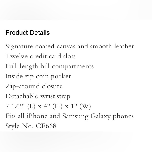 COACH Jumbo Flower Signature Zip Wristlet Wallet - Picture 14 of 14